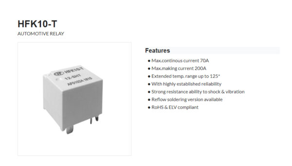 HFK-10-T(HongFa) Automotive Relay - Image 3