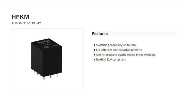 HFKM(HongFa) Automotive Relay - Image 3