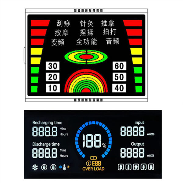 Motorcycle white backlit LCD 7 monochrome segment LCD display LCD module customized VA full view transistor Industrial control screen - Image 4